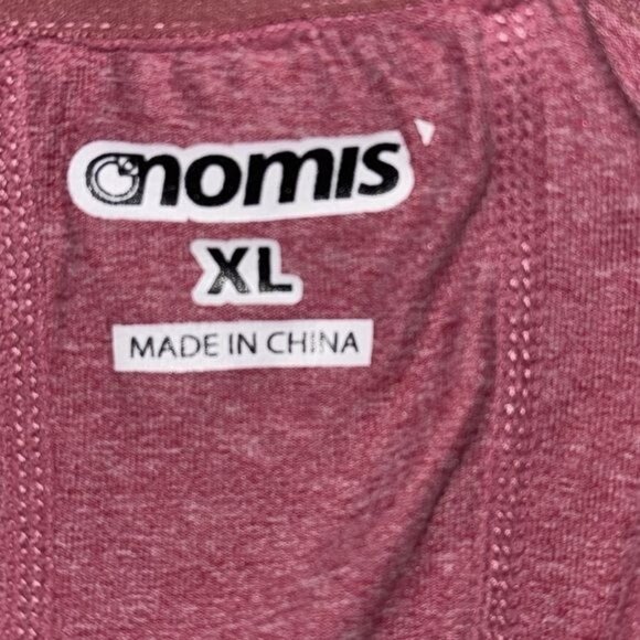 Nomis Womens XL Long Sleeve Maroon Zip-Up Pullover - Picture 3 of 7